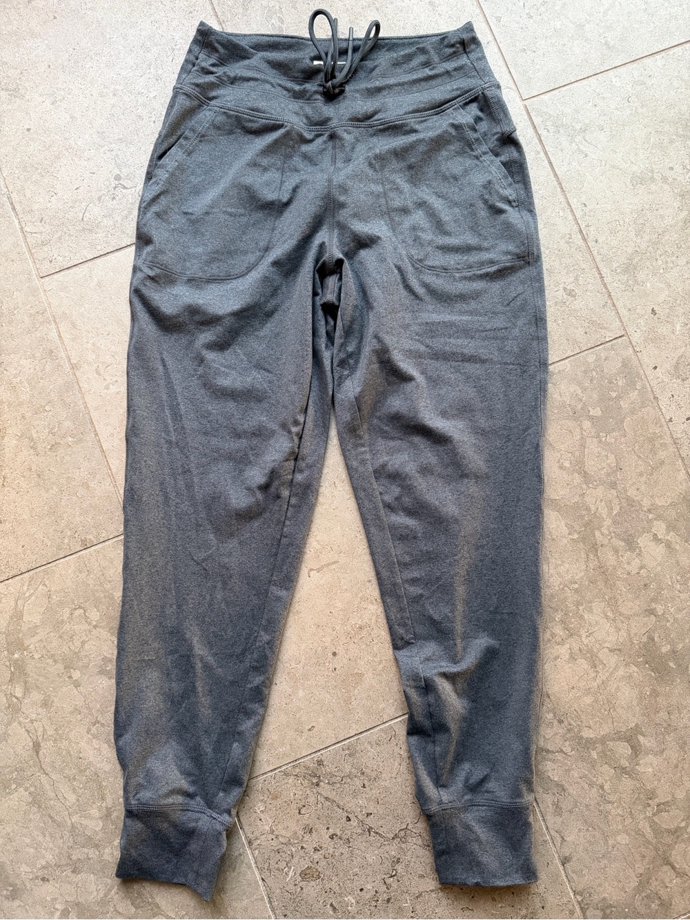 Lole Women’s Charcoal Grey Drawstring Joggers with Pockets, Size Small